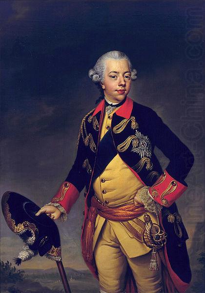 Portrait of Stadholder Willem V, Johann Georg Ziesenis